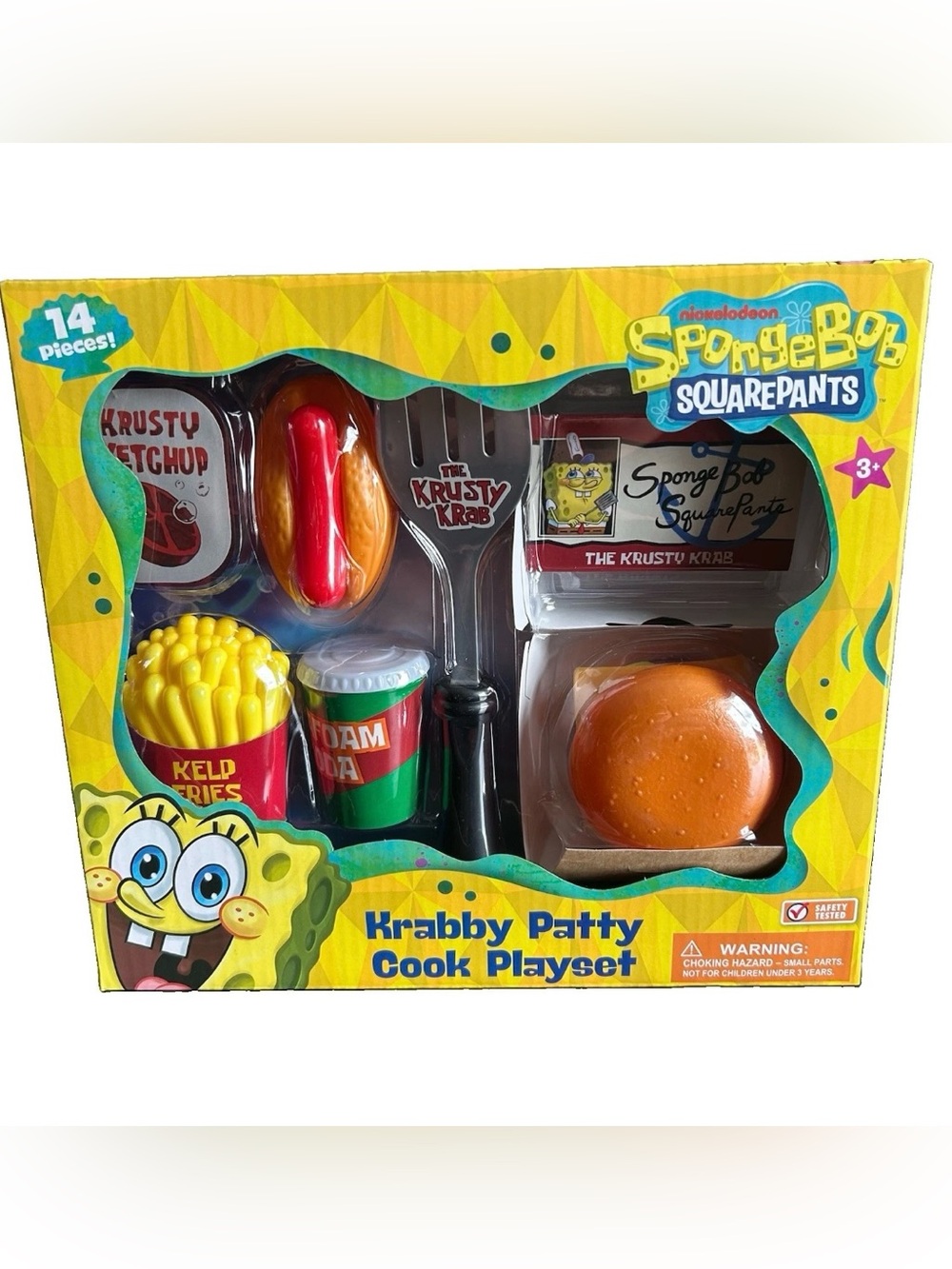 SpongeBob Squarepants Krabby Patty Cook Playset New In Box